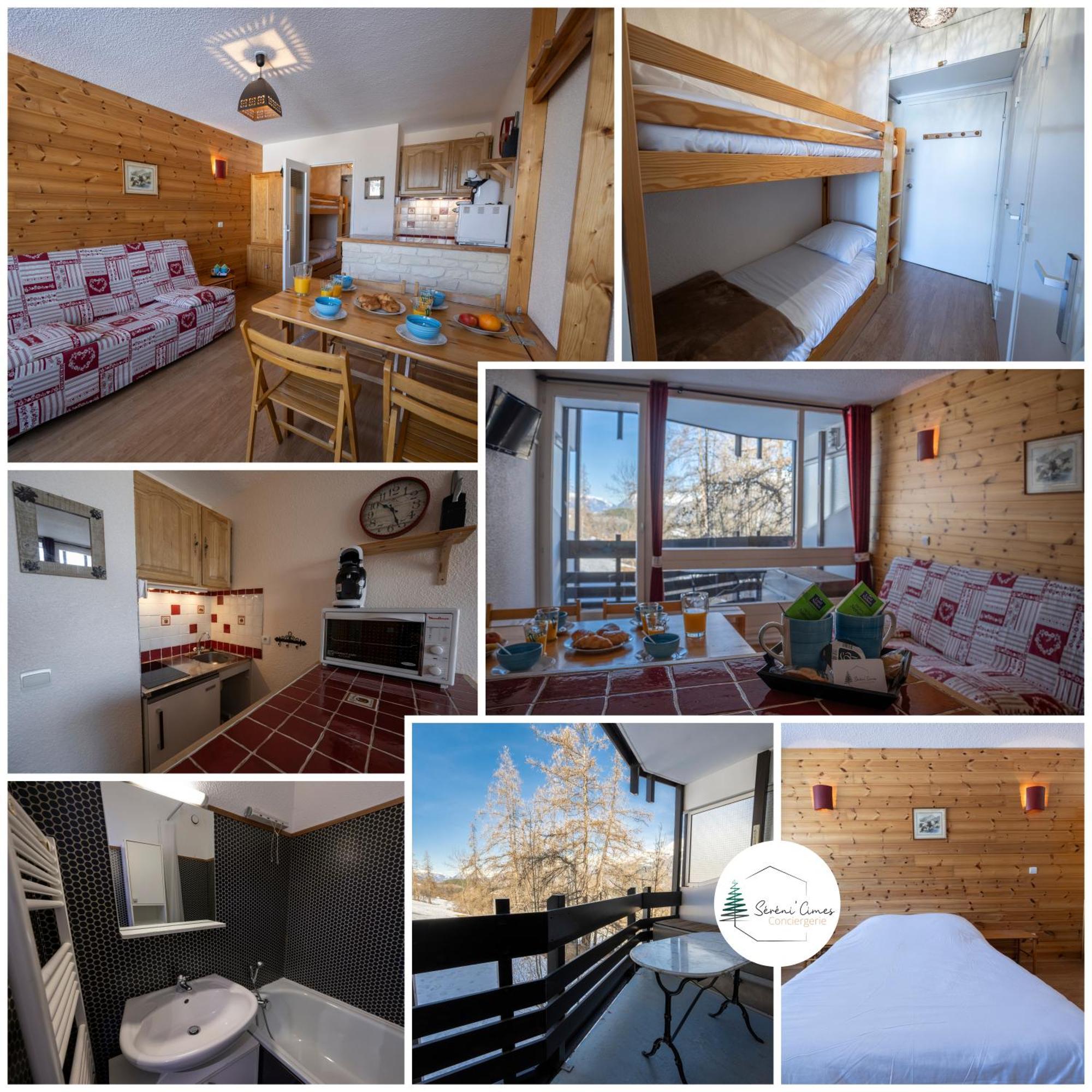 Doux Crepuscule - Au Bord Des Pistes - Parking Apartment Enchastrayes Exterior foto